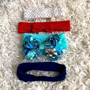 Bundle of 4 Baby Headbands